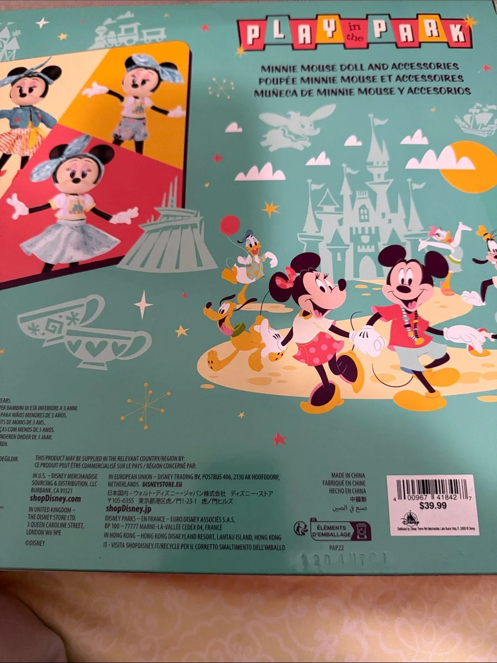 Disney Minnie Mouse Doll. Play in the Park Minnie Mouse Doll.
